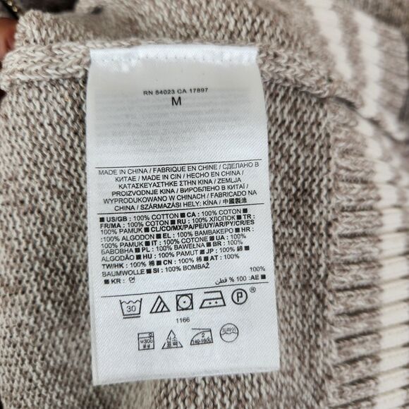 Banana Republic Factory Mens Mock Neck Full Zip Cotton Sweater Medium - Picture 6 of 6